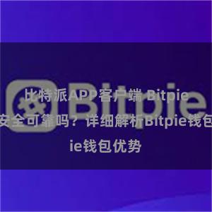 比特派APP客户端 Bitpie钱包安全可靠吗？详细解析Bitpie钱包优势