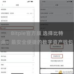 Bitpie官方版 选择比特派：最安全便捷的数字资产钱包