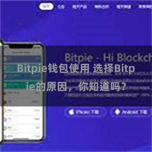 Bitpie钱包使用 选择Bitpie的原因，你知道吗？