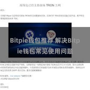 Bitpie钱包推荐 解决Bitpie钱包常见使用问题