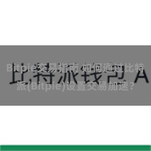 Bitpie交易指南 如何通过比特派(Bitpie)设置交易加速？