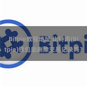 Bitpie教程地址 比特派(Bitpie)钱包能删除交易记录吗？