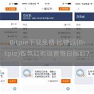 Bitpie下载免费 比特派(Bitpie)钱包如何设置每日限额？