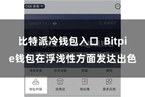 比特派冷钱包入口  Bitpie钱包在浮浅性方面发达出色